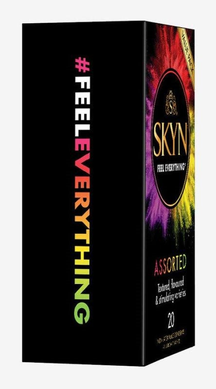 Skyn Assorted 20 Condoms Quick Ship Cock Ring - - Condoms