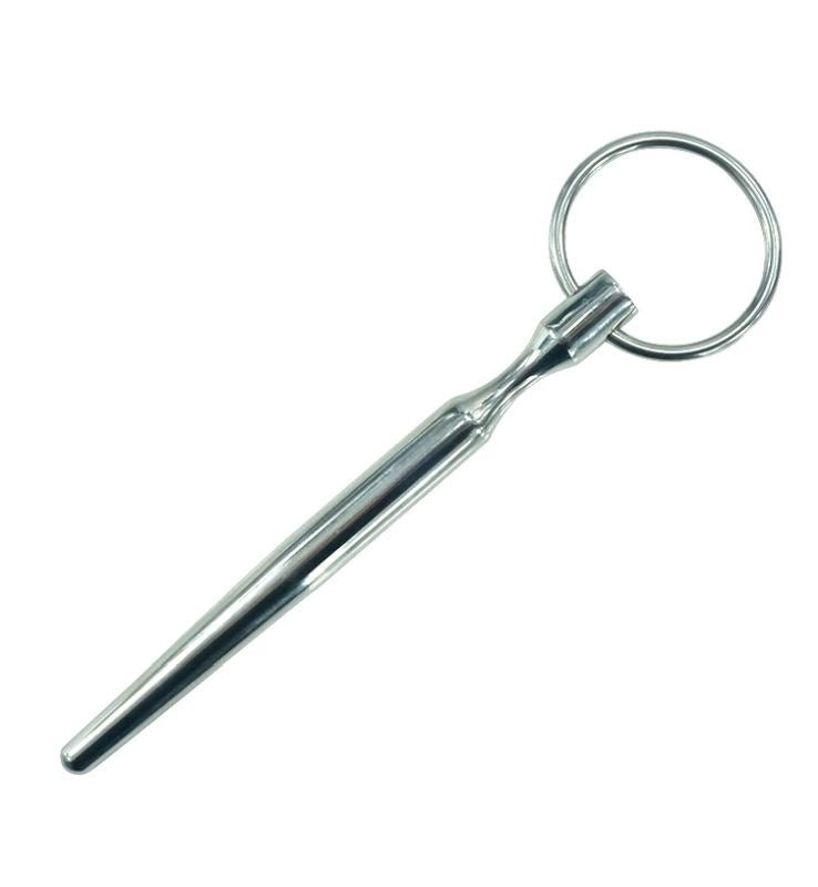 Urethral Stretching Solid Penis Plug With Glans Ring - - Penis Plugs