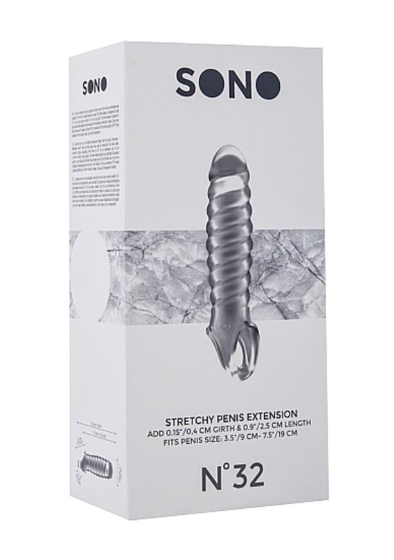 SONO No. 32 Stretchy Penis Extension Translucent - - Pumps, Extenders and Sleeves