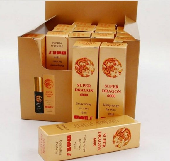 Super Dragon 6000 Male Delay Spray Top Cock Fittings - - Delay and Excite Sprays