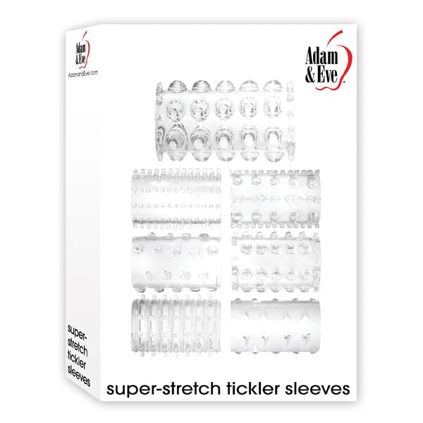 Super Stretch Tickler Sleeves by Adam & Eve - - Cock Rings