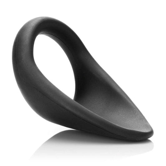 Tantus Beginner C-Sling Black Stretchy Cock Ring - - Stretchy Cock Rings