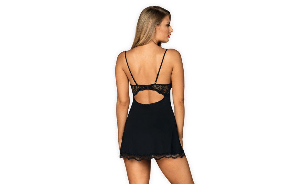Obsessive Sexy Exposed Back Luvae Babydoll - - BabyDolls And Chemises