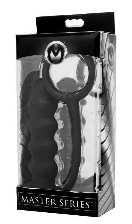 Rippler Vibrating Silicone Anal Plug with Cock Ring - Intense Erection Enhancement - - Cock Rings