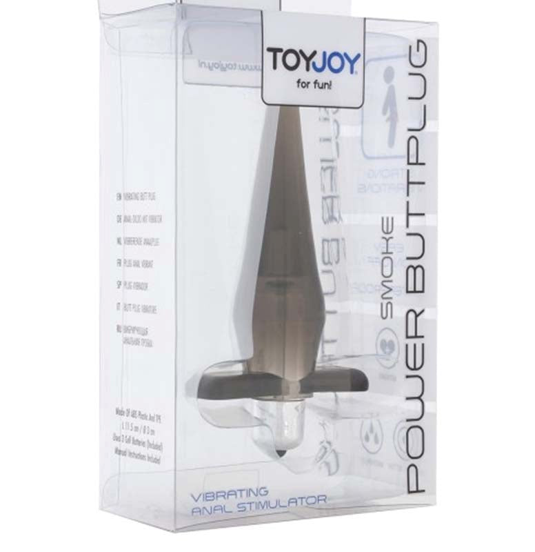 Toy Joy Power Buttplug Smoke Edge Play Ready - - Butt Plugs