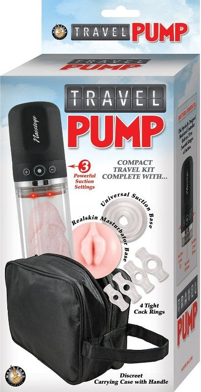Travel Pump Kit Clear Genital Enlarger - - Pumps, Extenders and Sleeves