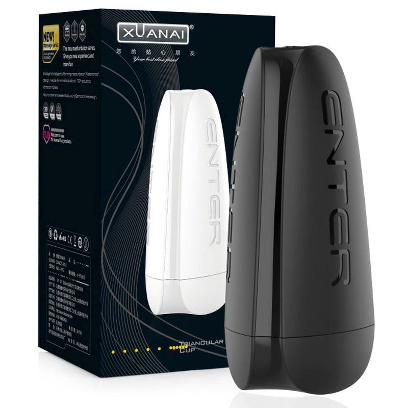 BDStyle Rechargeable Triangle Vibration Pleasure Cup - - Masturbators and Strokers