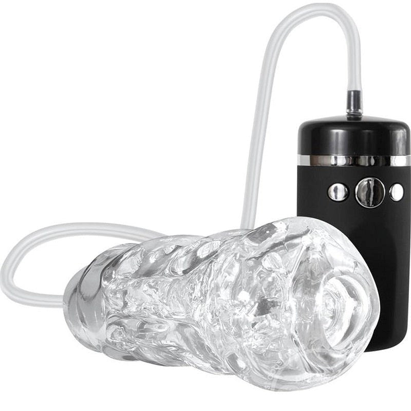 Adam & Eve Vibrating & Sucking Pleasure Stroker - - Masturbators and Strokers