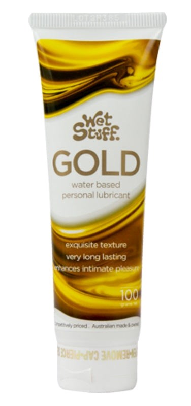 Gel Works Wet Stuff Gold - Silky Smooth Pleasure - - Water Based Lubes