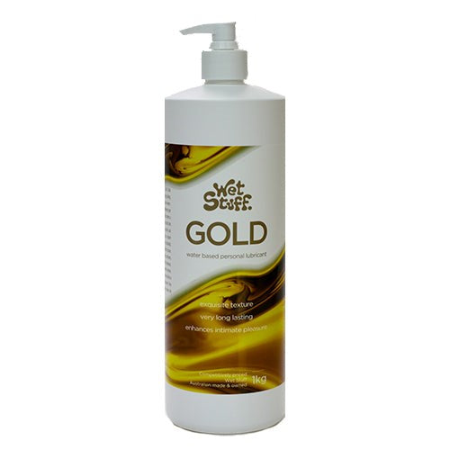 Wet Stuff Gold Lubricant Pump Top Your New Favourite - - Water Based Lubes