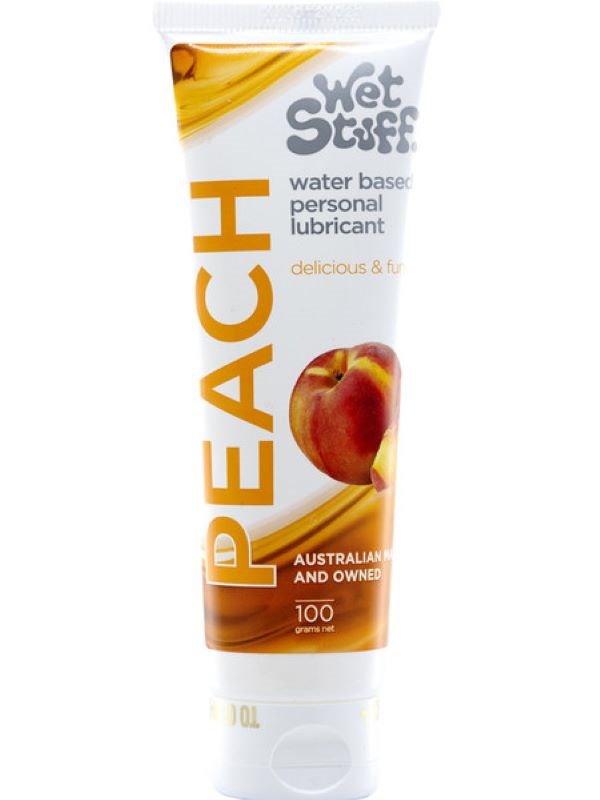 Wet Stuff Peach 100G Tube - Water Based Lubricant - - Water Based Lubes