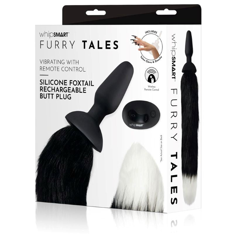 Whipsmart Furry Tales - Luxurious Rechargeable Foxtail Butt Plug - - Anal Vibrators