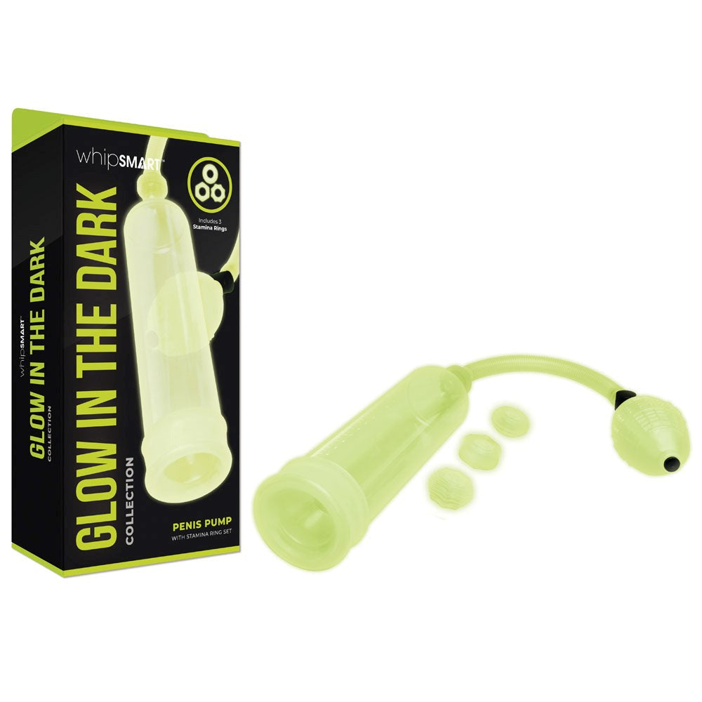 Xgen Products WhipSmart Glow In Dark Penis Pump with Illuminated Enhancement - - Pumps, Extenders and Sleeves
