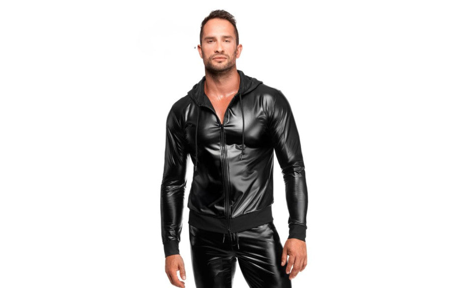 Noir Handmade Vexen Hooded Mens Jacket Black - Small - Mens Briefs And Boxers