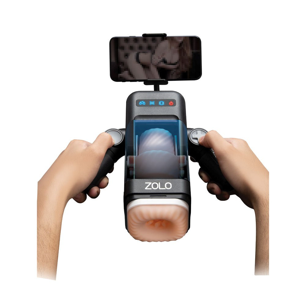 Zolo Blowstation - Unleash Unparalleled Pleasure with 10 Vibration Modes & 8 Thrusting Patterns - - Masturbators and Strokers