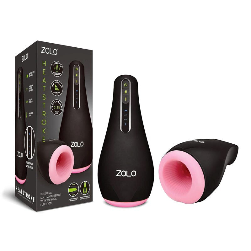 ZOLO Heatstroke - Warmth, Pulsation, and Stroke Counter for Unmatched Satisfaction - - Masturbators and Strokers