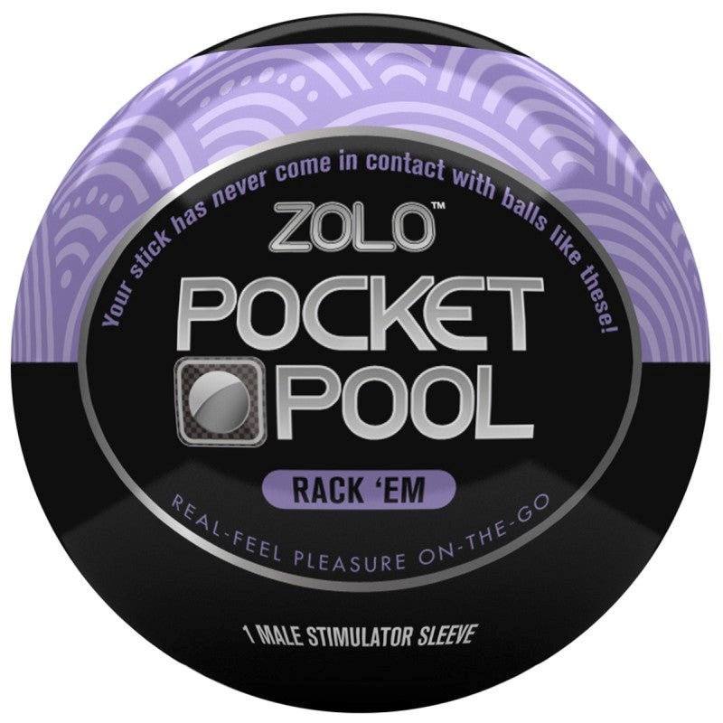 Zolo Pocket Pool Single Rack Em Male Masturbator - - Masturbators and Strokers
