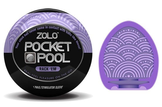 Zolo Pocket Pool Single Rack Em Male Masturbator - - Masturbators and Strokers