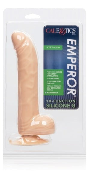 California Exotics Emperor 10 Function Silicone G Dong Flesh Vibrating Dildo - - Realistic Dildos