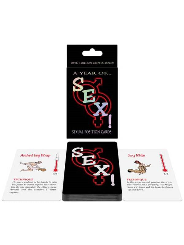 Kheper Games A Year of Sex Card Game 52 Position Cards - - Sex Games, Coupons and Tricks
