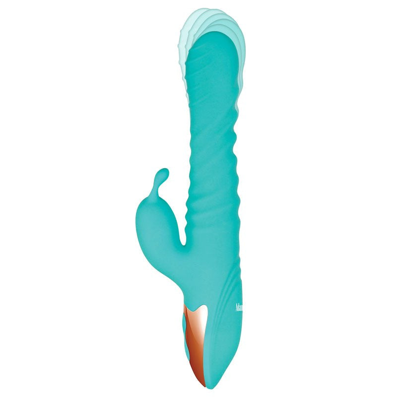 Adam & Eve Rechargeable Dual Stimulating Rabbit Thruster with Heating - - Rabbit Vibrators