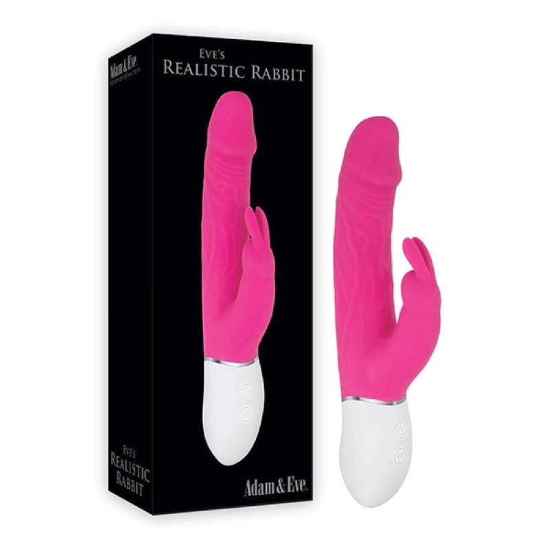 Adam & Eve Realistic Rabbit Pleasure Beyond Imagination Dual Motor - - Rabbit Vibrators