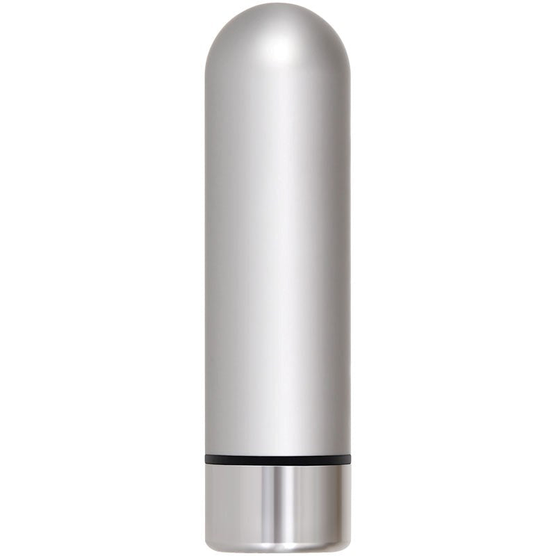 Adam & Eve Rechargeable Silver Metal Bullet Powerful Clitoral - - Bullet Vibrators