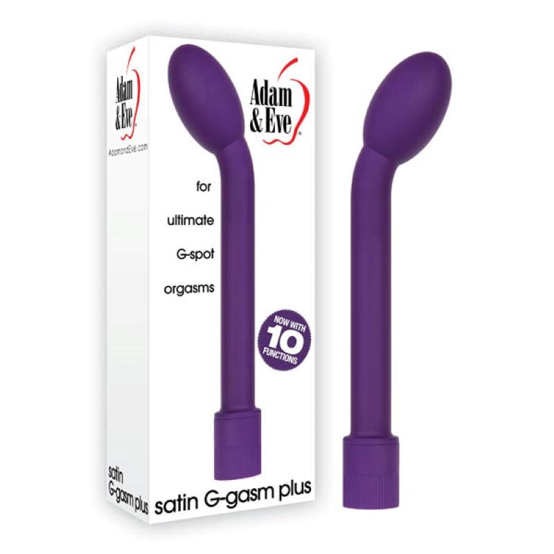 Adam & Eve Satin G Gasm Plus Purple G Spot Vibrator - - G-Spot Vibrators