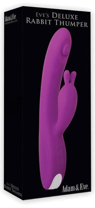Adam & Eve Eves Deluxe Rabbit Thumper Dual Motors Nine Functions - - Rabbit Vibrators