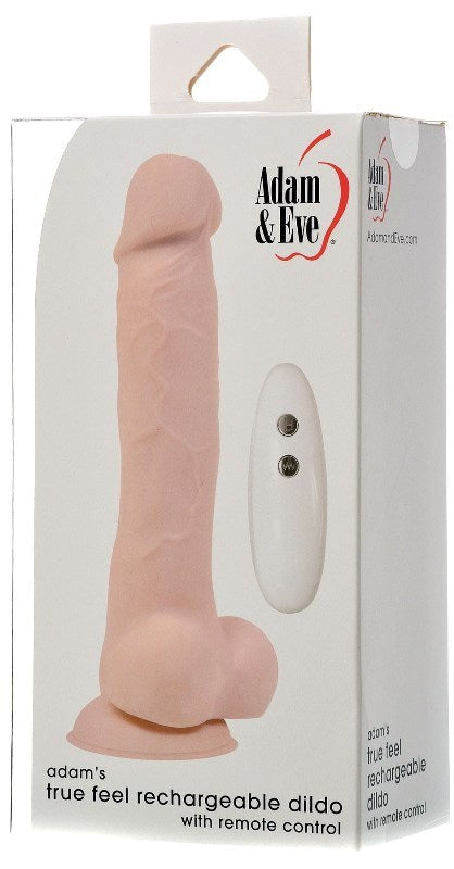 Adam & Eve Adams True Feel Rechargeable Dildo with Remote Control - - Vibrating Dildos