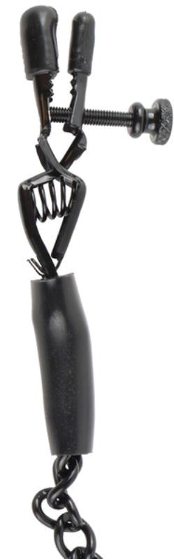 Adjustable Nipple Chain Clamps - Black Popular in AU - - Nipple and Clit Clamps