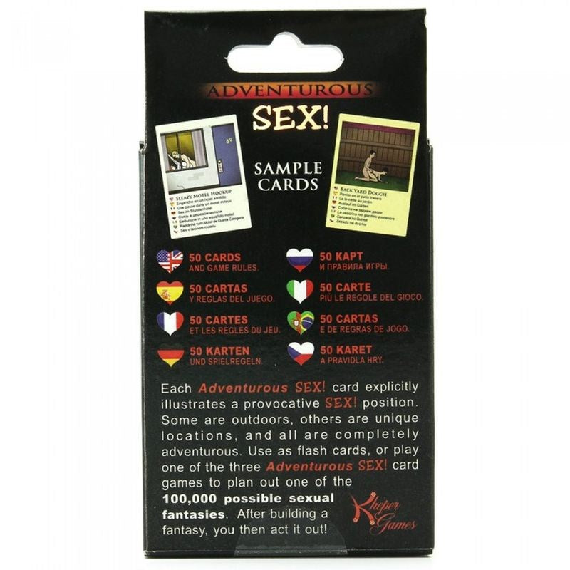 Kheper Games Adventurous Sex Card Game 50 Cards - - Sex Games, Coupons and Tricks