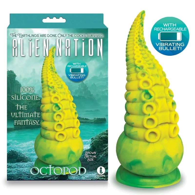 Icon Brands Alien Nation Octopod Rechargeable Cosmic Vibrator - - Vibrating Dildos
