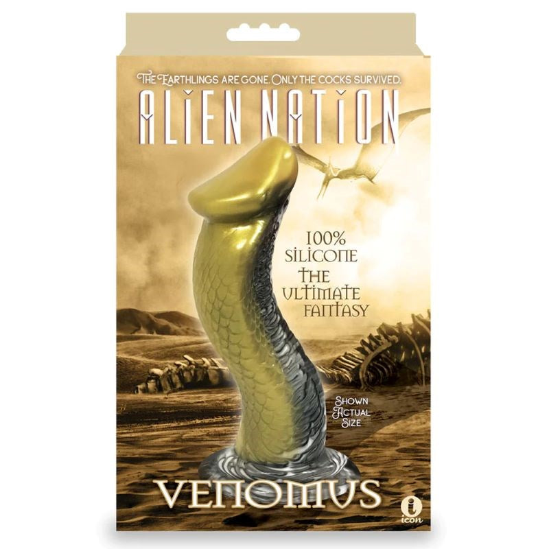 Icon Brands Serpentine Pleasure from Alien Nation Venomus Vibrator - - Realistic Dildos
