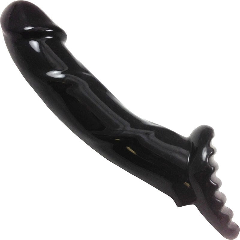 Fuze Alpha Strap On Dildo Black 9.5 Inch Medical Grade Silicone - - Strap On Sextoys