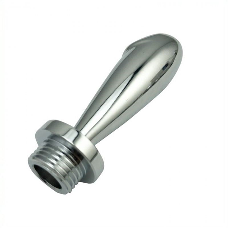 BDStyle Alumi Tip Shower Nozzle Premium Aluminum Anal Douche Attachment - - Steel Sex Toys