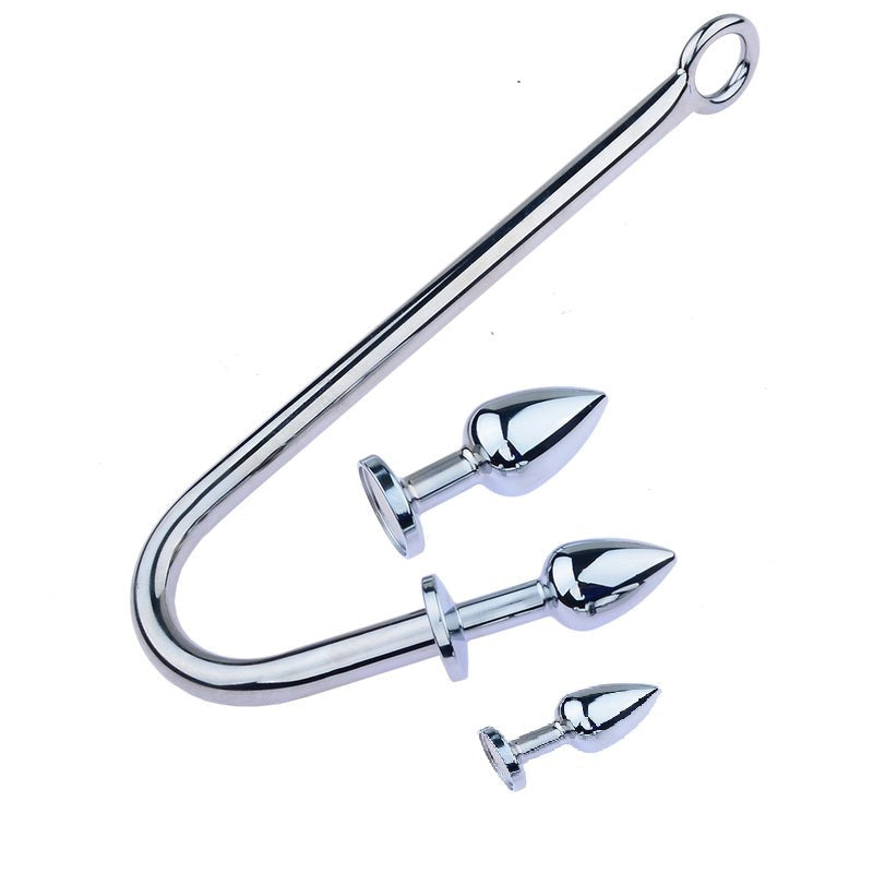 Anal Hook with 3 Plugs Sex Performance Ring - - Spreaders and Hangers