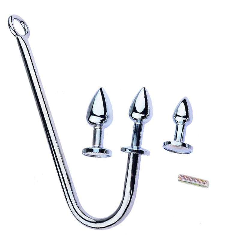 Anal Hook with 3 Plugs Sex Performance Ring - - Spreaders and Hangers