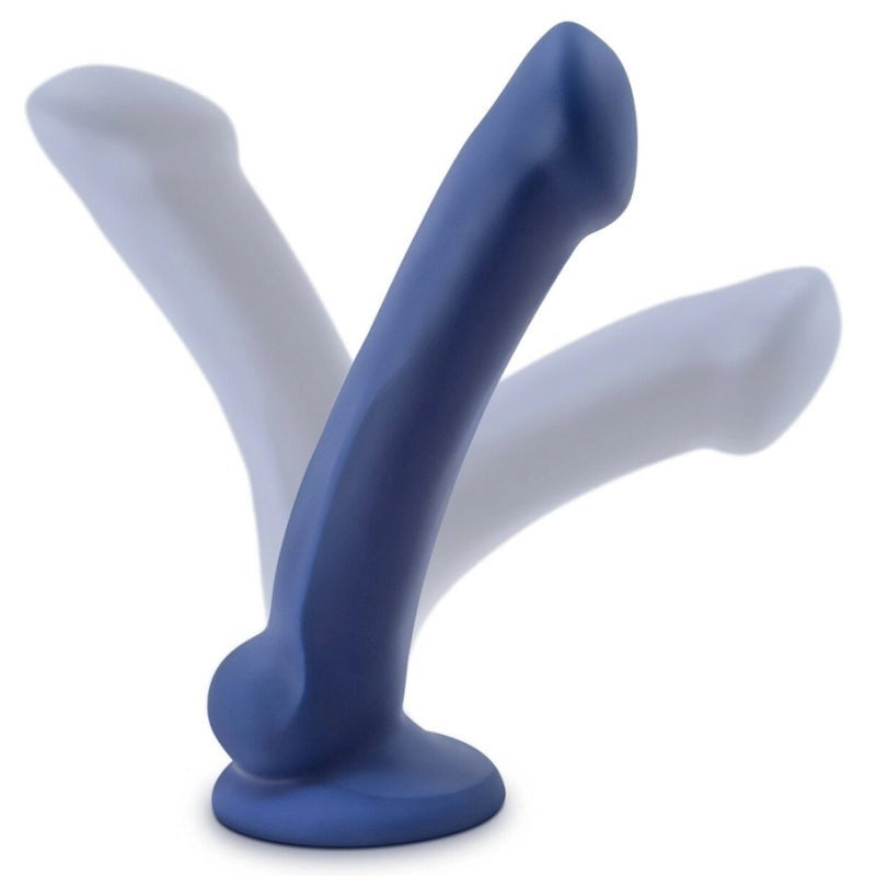 Blush Novelties Avant D10 Ergo Mini Indigo Dual Density Curved Dildo - - Realistic Dildos