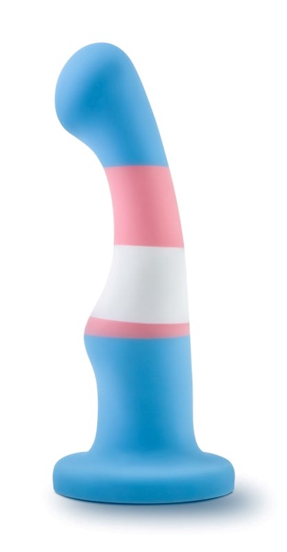 Blush Novelties Avant Pride P2 True Blue Body Safe Silicone G Spot/P Spot Massager - - Non-Realistic Dildos