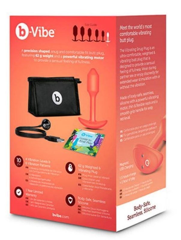 B-Vibe Snug Plug 1 - Compact and Playful Delight - - Anal Vibrators