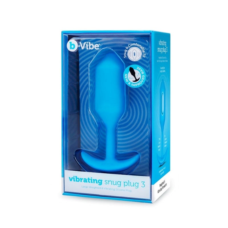 B-Vibe Weighted Vibrating Anal Plug - Premium Silicone Comfort - - Anal Vibrators