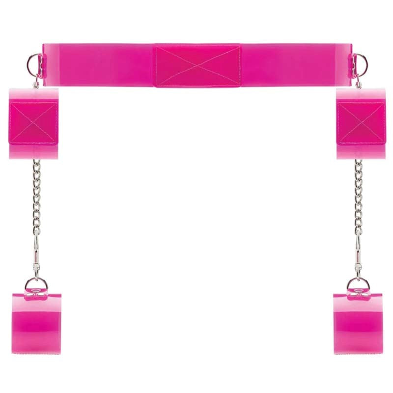Bad Romance Pink Translucent Bondage Belt - - Cuffs and Restraints