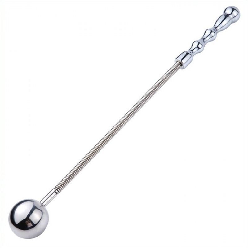 Ball Flogger With Metal Spring Handle Australian Cock Rings - - Whips And Crops