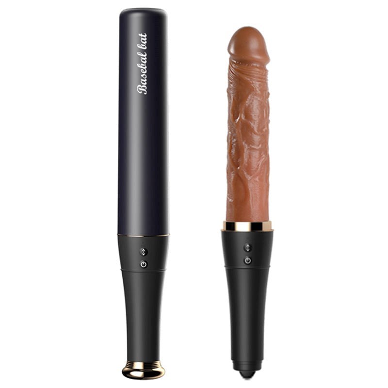 BDStyle Rechargeable Thrusting Baseball Bat Dildo with Powerful Vibration - - Realistic Dildos