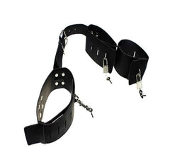 BDSM Gear Leather Cuffs & Collar - - Cuffs and Restraints