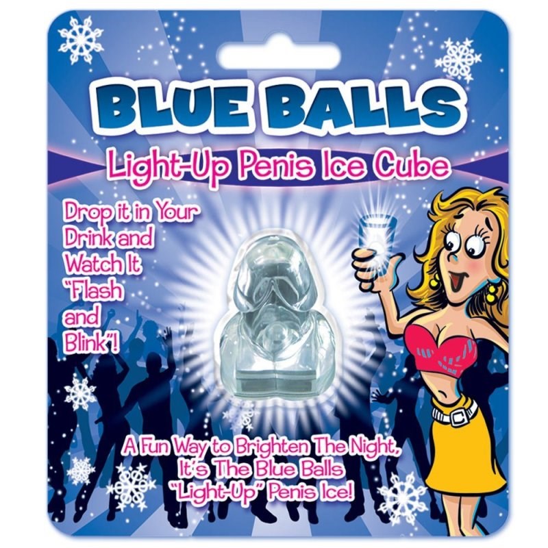 Hott Products Blue Balls Ice Cube LED Light Up Novelty Party Accessory - - Sex Games, Coupons and Tricks