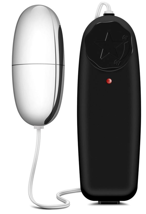 Blush Novelties B Yours Silver Power Bullet Multi Speed Clitoral Vibrator - - Remote Control Vibrators