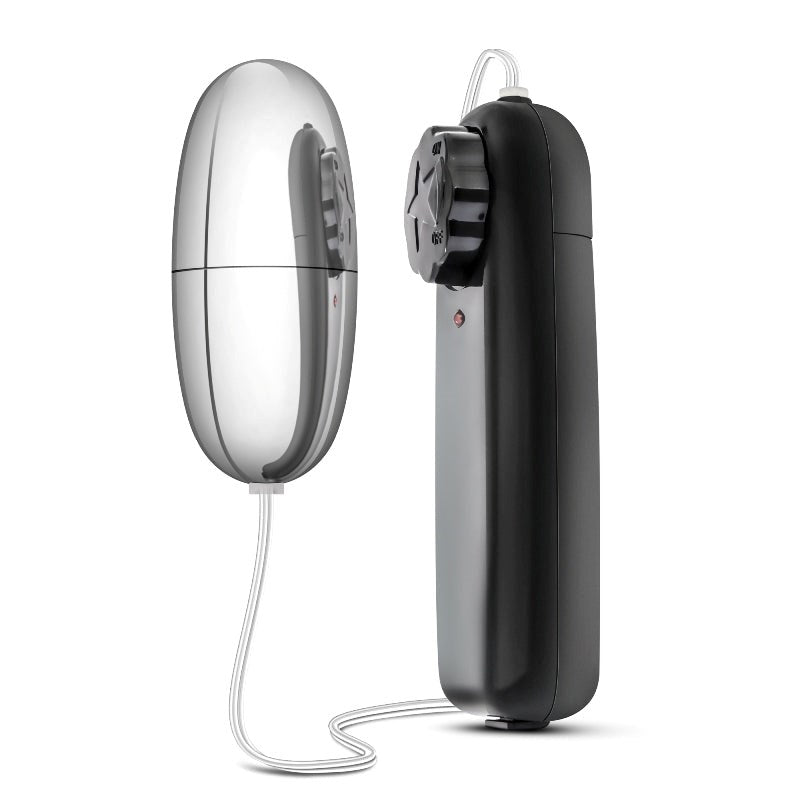 Blush Novelties B Yours Silver Power Bullet Multi Speed Clitoral Vibrator - - Remote Control Vibrators