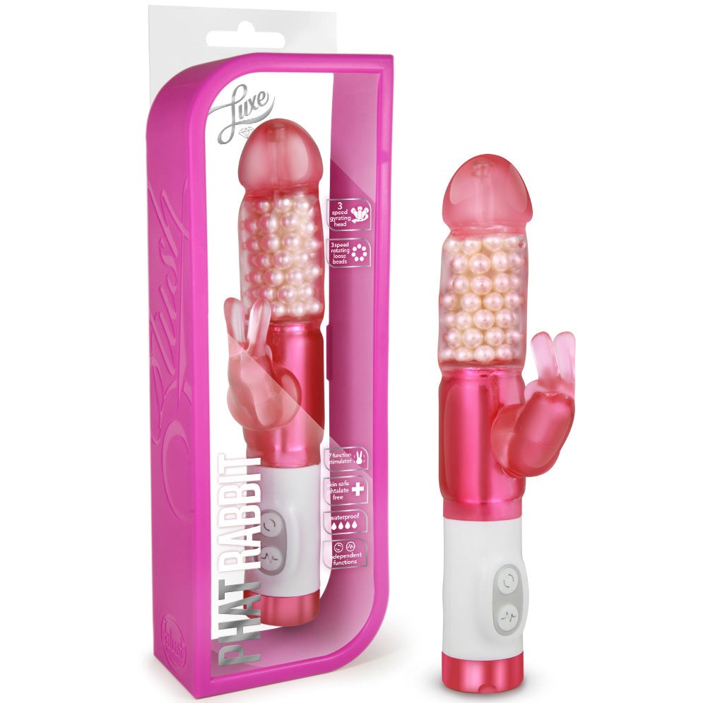 Blush Novelties Luxe Phat Rabbit Pink Dual Motor Rabbit Vibrator - - Rabbit Vibrators